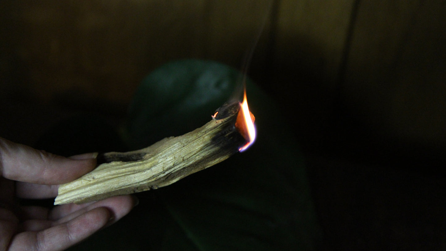 Burning Palo Santo Ritual and Cleanse