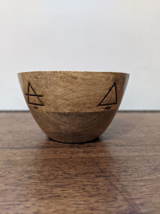 Mango Wood Ritual Bowl - Four Elements